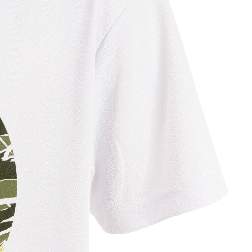 スポルディング（SPALDING）（メンズ）バスケットボールウェア UVカット Tシャツ タイガーカモボール SMT22001WH