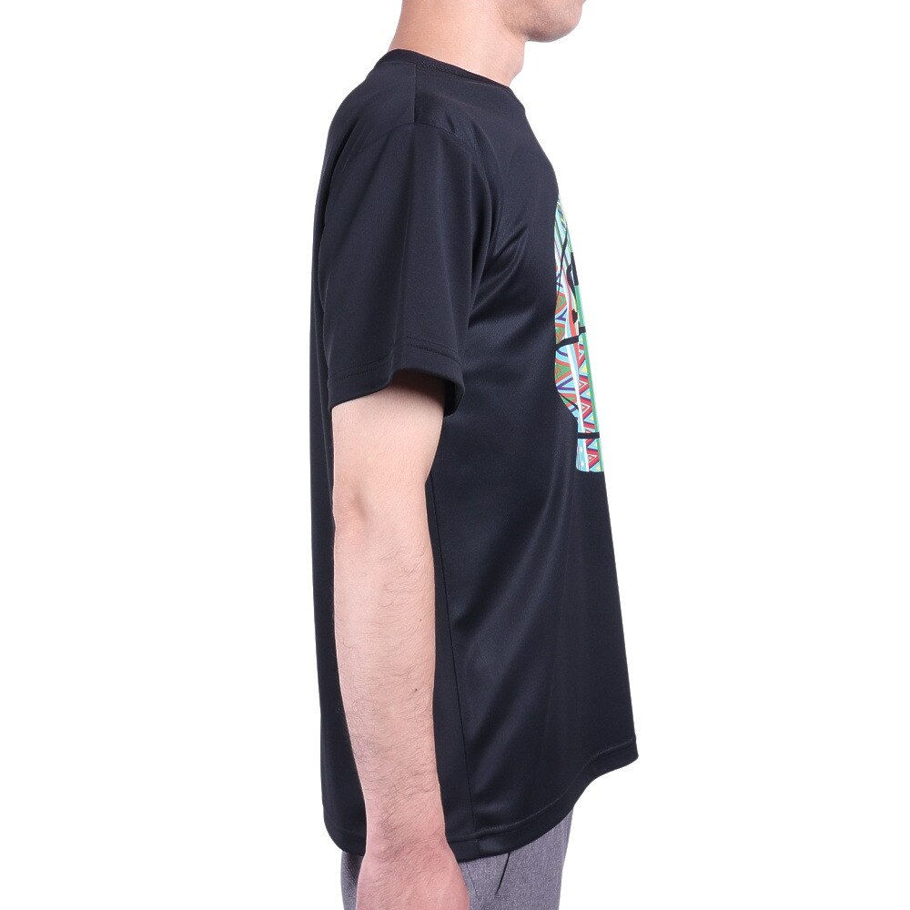 スポルディング（SPALDING）（メンズ）バスケットボールウェア UVカット Tシャツ アフリカントライバルボール SMT22005