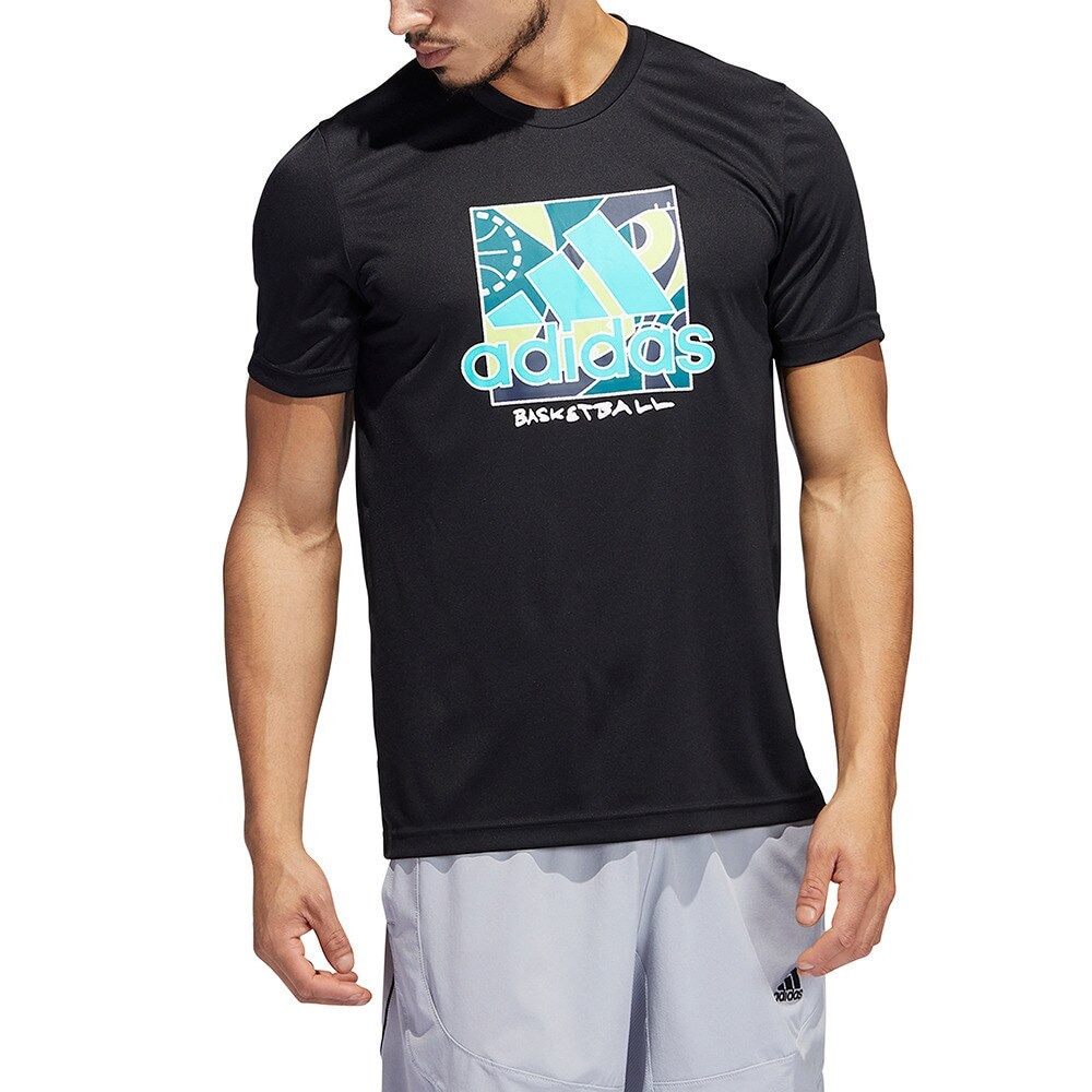 アディダス（adidas）（メンズ）バスケットボールウェア バッジ オブ スポーツ グラフィック 半袖Tシャツ SF877-HH7565 スポーツ 用品はスーパースポーツゼビオ