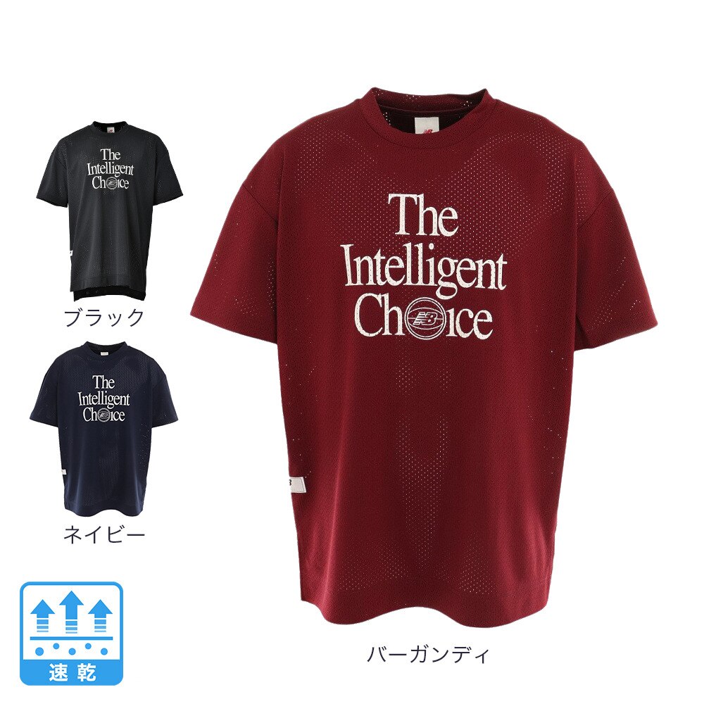 ニューバランス（new balance）（メンズ）バスケットボールウェア Intelligent Choice 半袖Tシャツ AMT25056TNV