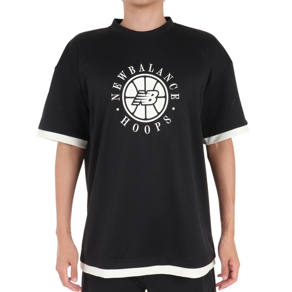 ニューバランス（new balance）（メンズ） バスケットボールウェア Logo Layerd 半袖Tシャツ AMT25058