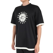 ニューバランス（new balance）（メンズ）バスケットボールウェア Logo Layerd 半袖Tシャツ AMT25058BK