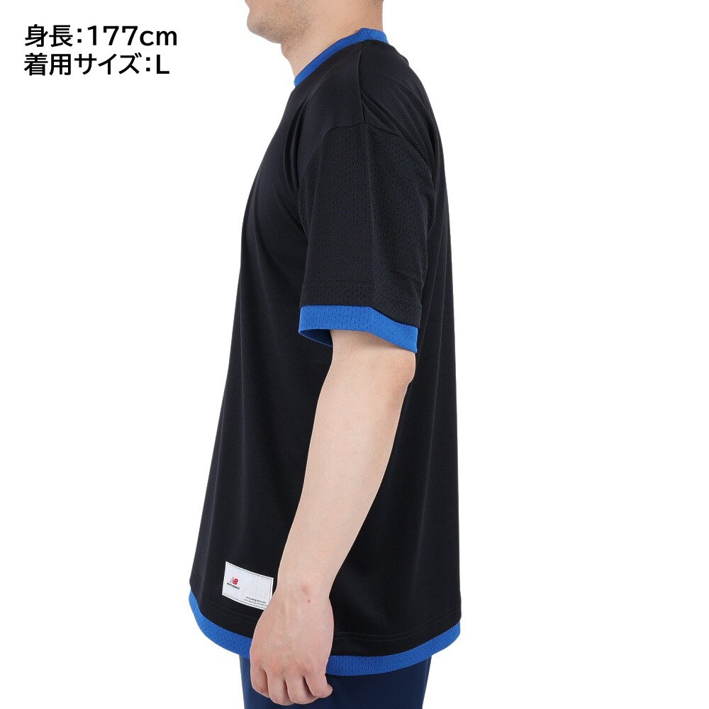 ニューバランス（new balance）（メンズ）バスケットボールウェア Classic 半袖Tシャツ AMT25094BK