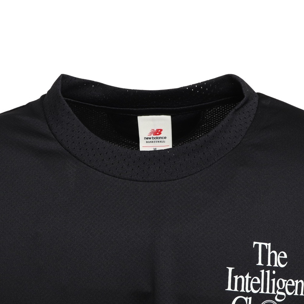 ニューバランス（new balance）（メンズ）バスケットボールウェア  ロンＴ Intelligent 長袖Tシャツ AMT25113BK