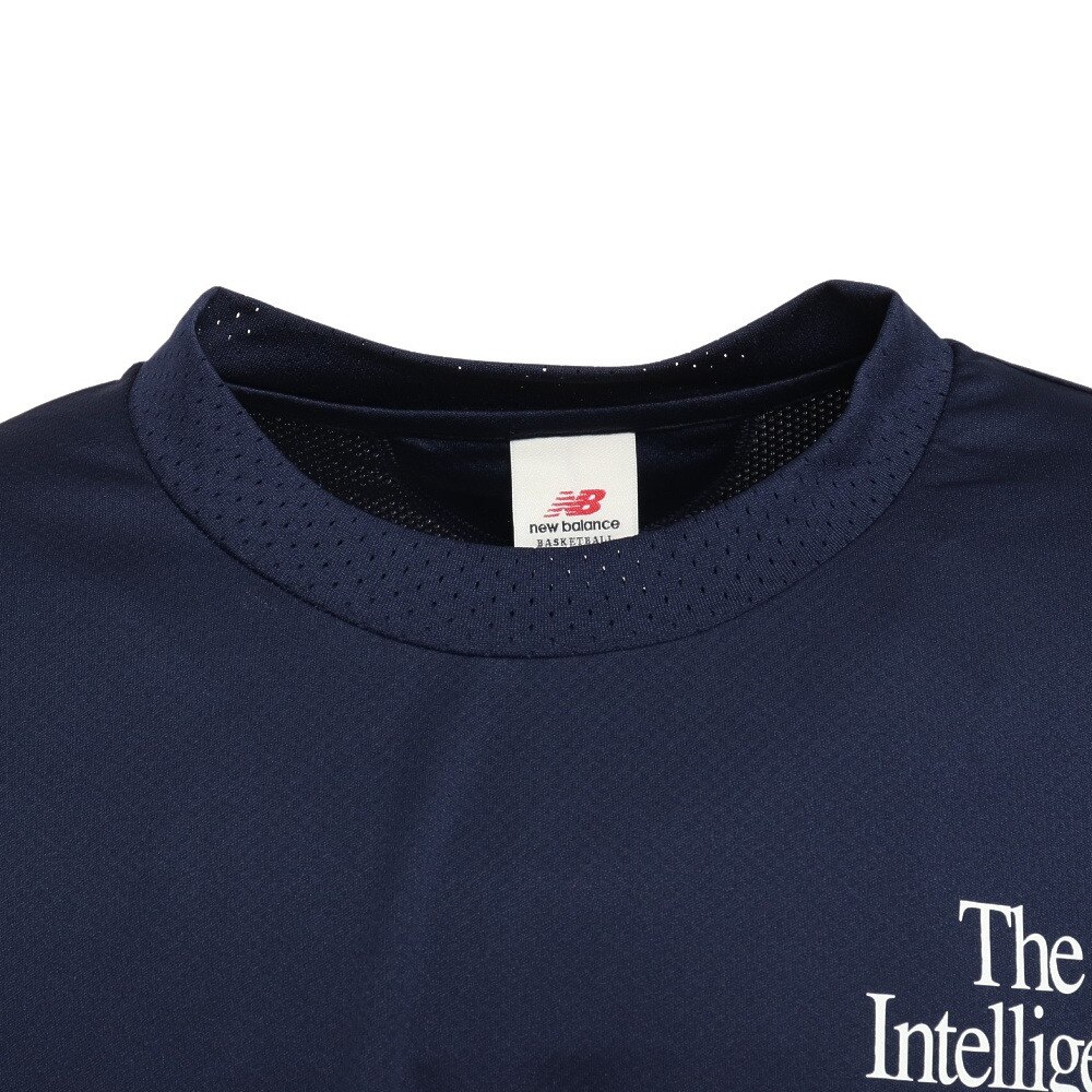 ニューバランス（new balance）（メンズ）バスケットボールウェア  ロンＴ Intelligent 長袖Tシャツ AMT25113TNV