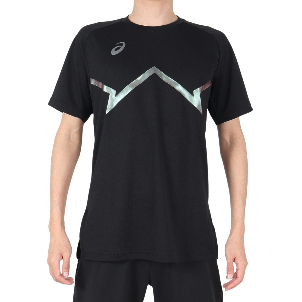 アシックス（ASICS）（メンズ）バスケットボールウェア ドライプリント半袖シャツ 2063A290.001 速乾