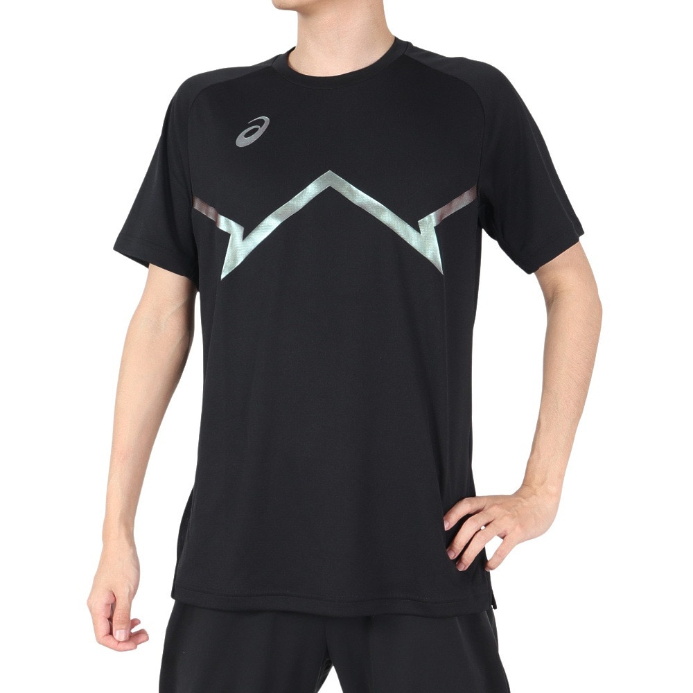 アシックス（ASICS）（メンズ）バスケットボールウェア ドライプリント半袖シャツ 2063A290.001 速乾