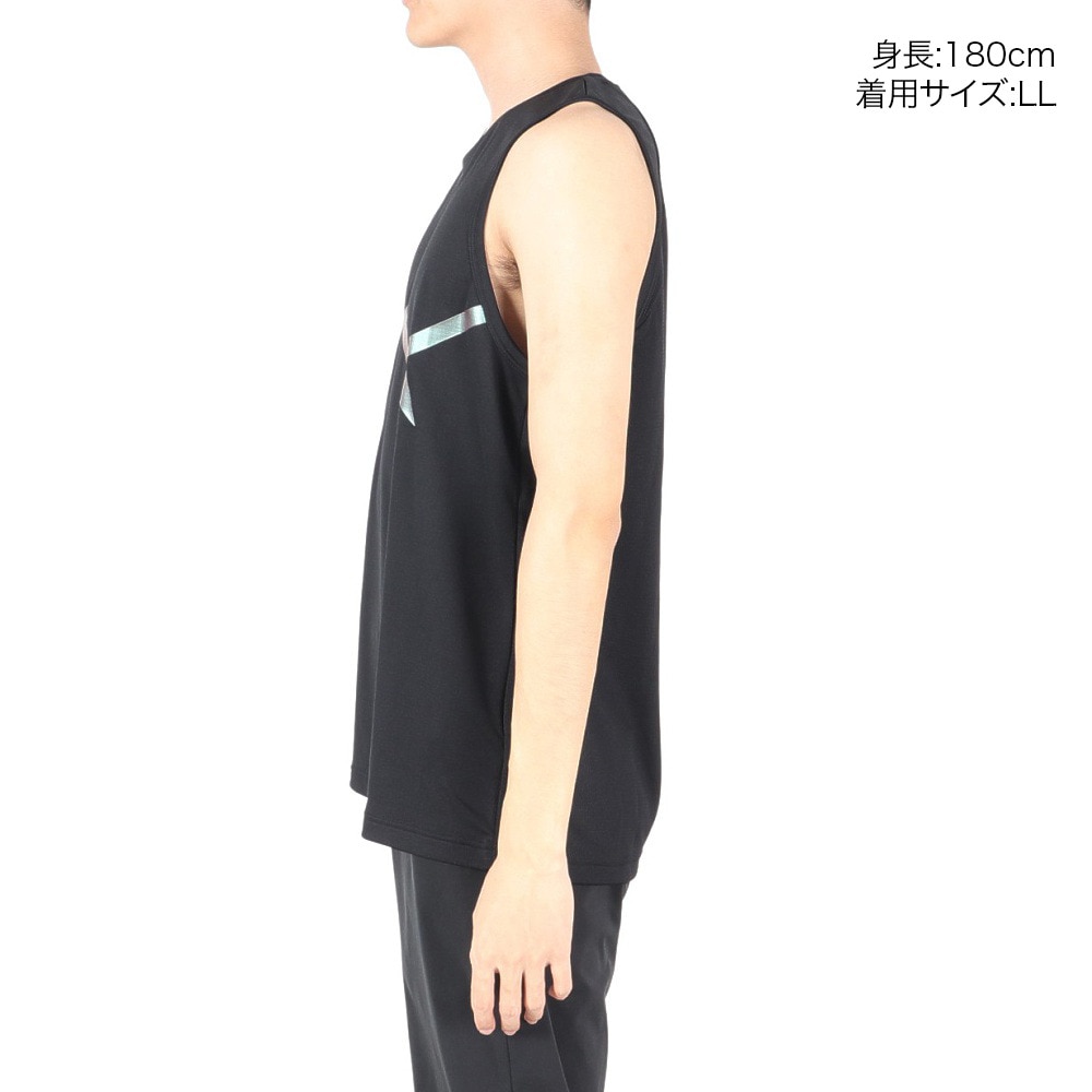 アシックス（ASICS）（メンズ）バスケットボールウェア ドライプリントノースリーブシャツ 2063A302.001