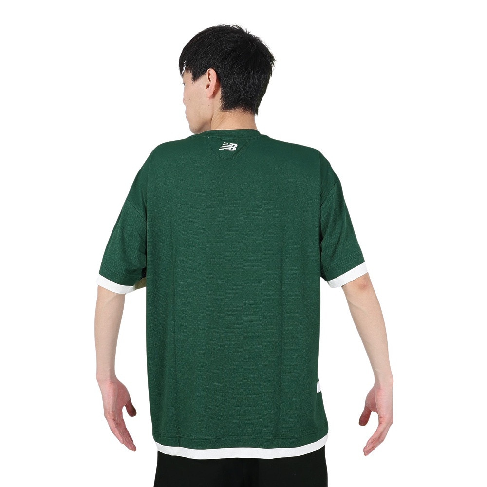 ニューバランス（new balance）（メンズ）バスケットボールウェア 接触冷感The Intelligent Choice ショートスリーブTシャツ AMT35061NWG 速乾