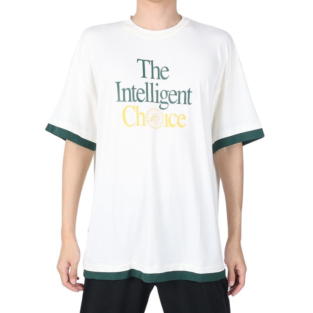 ニューバランス（new balance）（メンズ）バスケットボールウェア 接触冷感The Intelligent Choice ショートスリーブTシャツ AMT35061SST 速乾