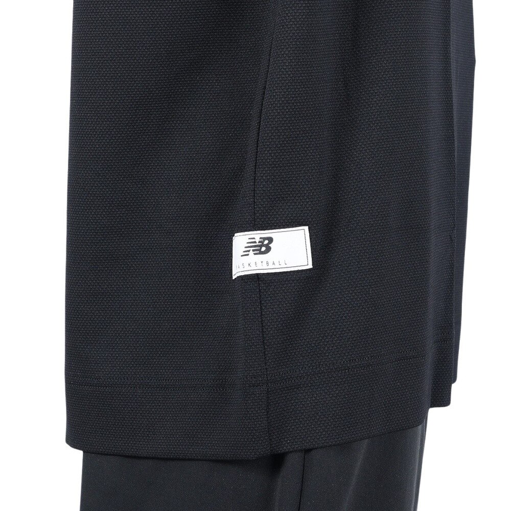 ニューバランス（new balance）（メンズ）バスケットボールウェア 接触冷感 バックプリントTシャツ AMT35063BK