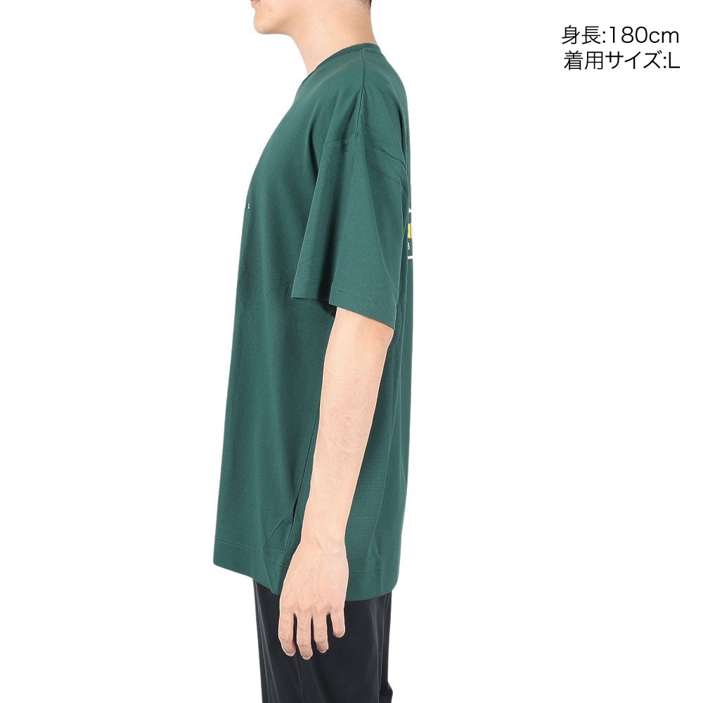 ニューバランス（new balance）（メンズ）バスケットボールウェア 接触冷感 バックプリントTシャツ AMT35063NWG 速乾