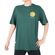 ニューバランス（new balance）（メンズ）バスケットボールウェア 接触冷感 バックプリントTシャツ AMT35063NWG 速乾