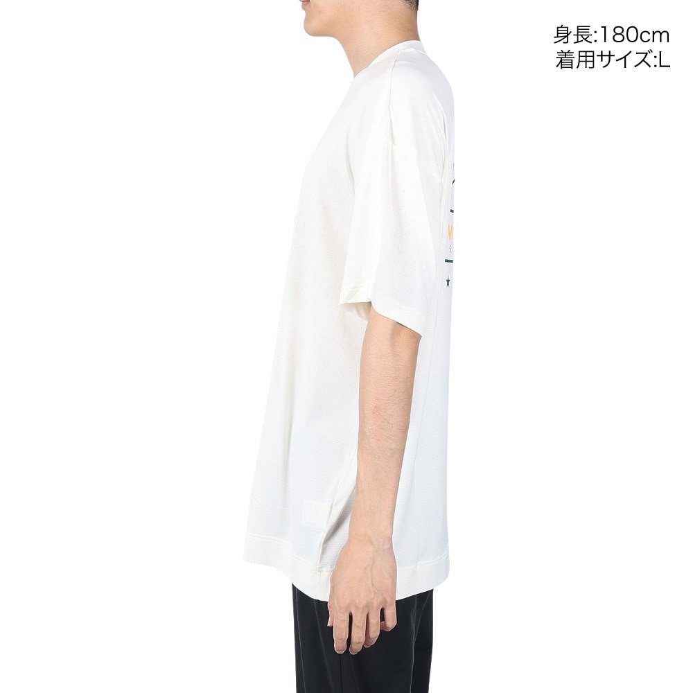 ニューバランス（new balance）（メンズ）バスケットボールウェア 接触冷感 バックプリントTシャツ AMT35063SST 速乾