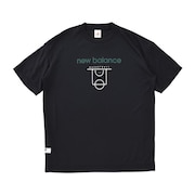 ニューバランス（new balance）（メンズ、レディース）バスケットボールウェア Court Graphic Tシャツ AMT35064BK