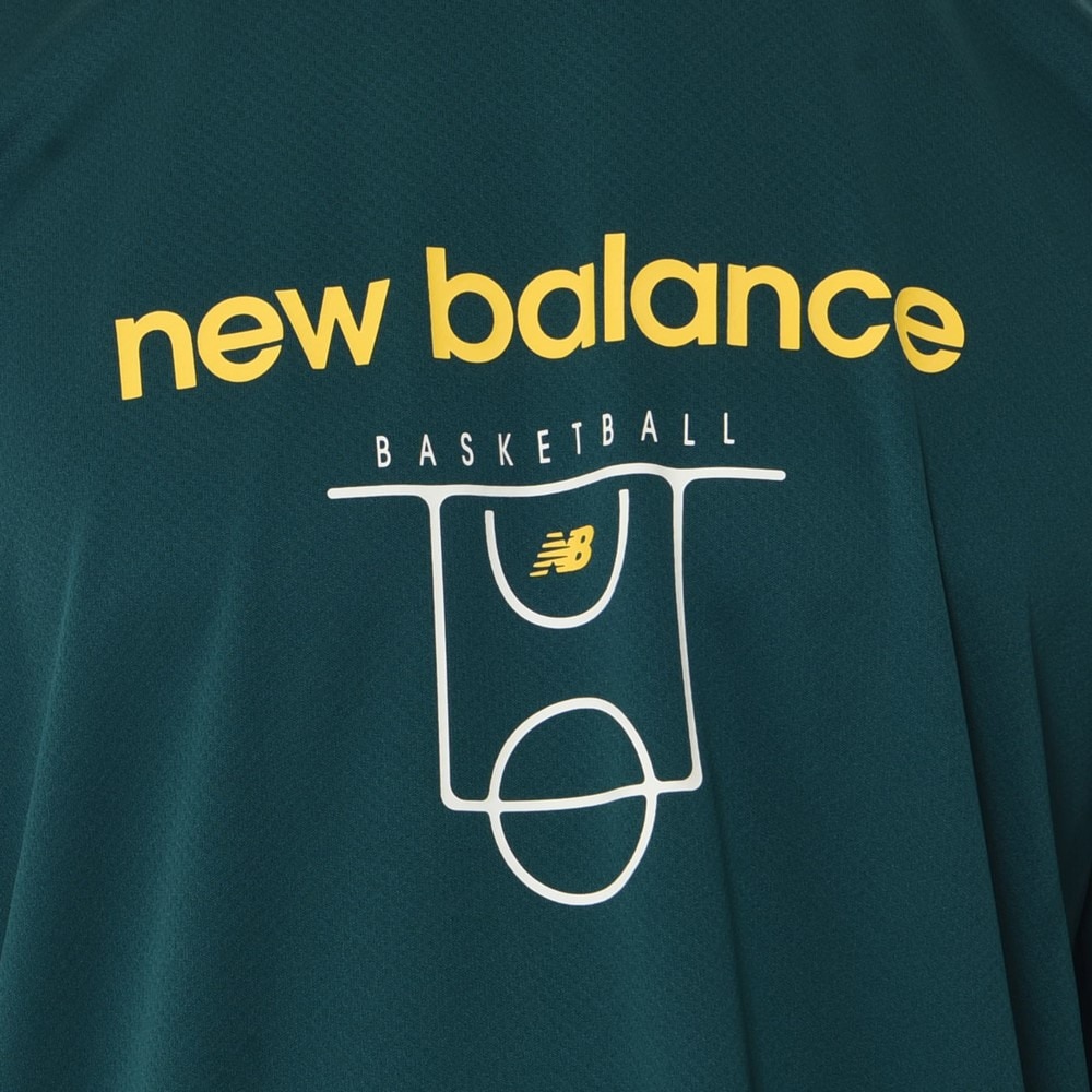 ニューバランス（new balance）（メンズ、レディース）バスケットボールウェア Court Graphic Tシャツ AMT35064NWG