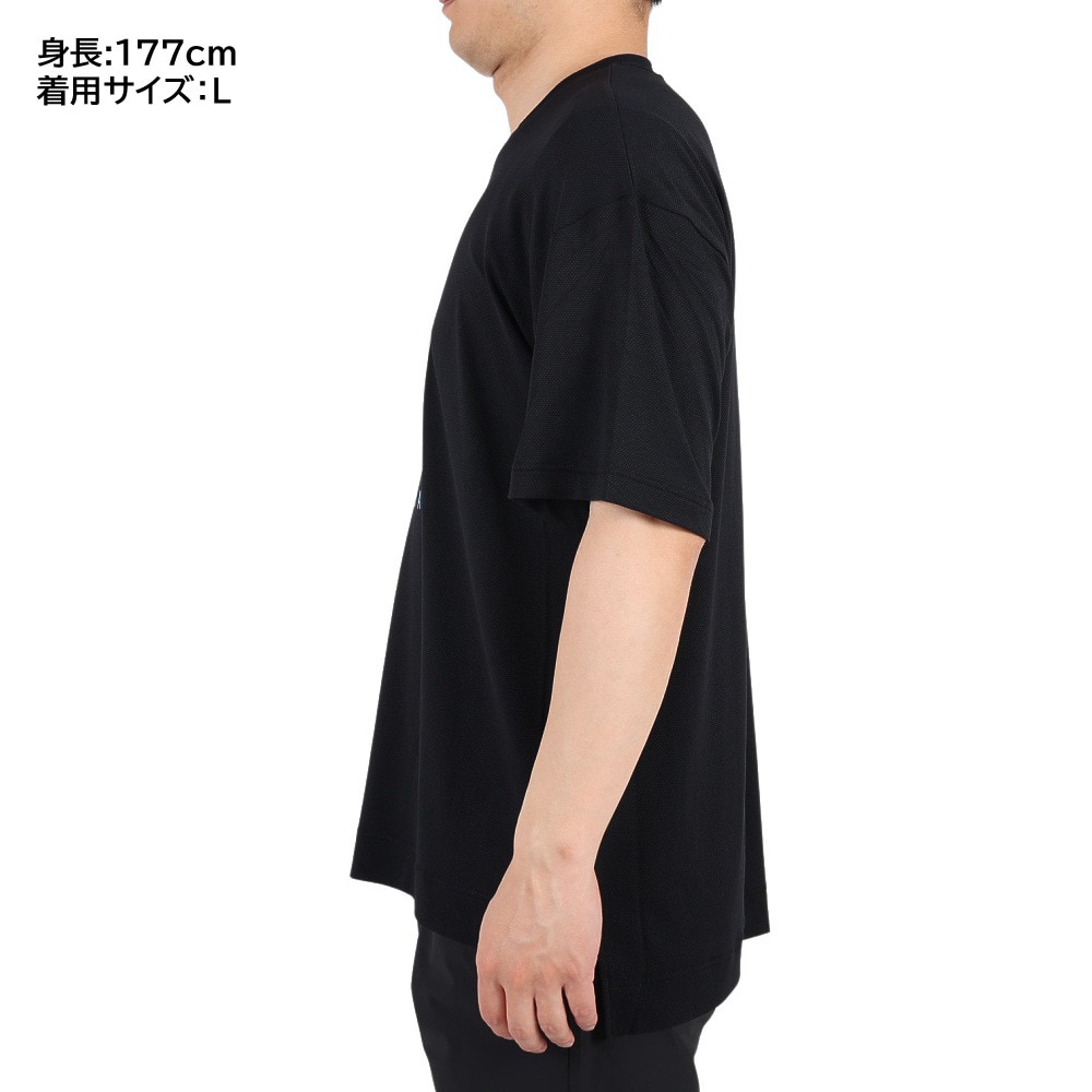 ニューバランス（new balance）（メンズ）バスケットボールウェア バスケットボールロゴショートスリーブTシャツ AMT35069BK 冷感 速乾