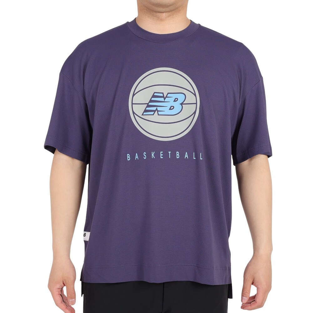 ニューバランス（new balance）（メンズ）バスケットボールウェア バスケットボールロゴショートスリーブTシャツ AMT35069DEY