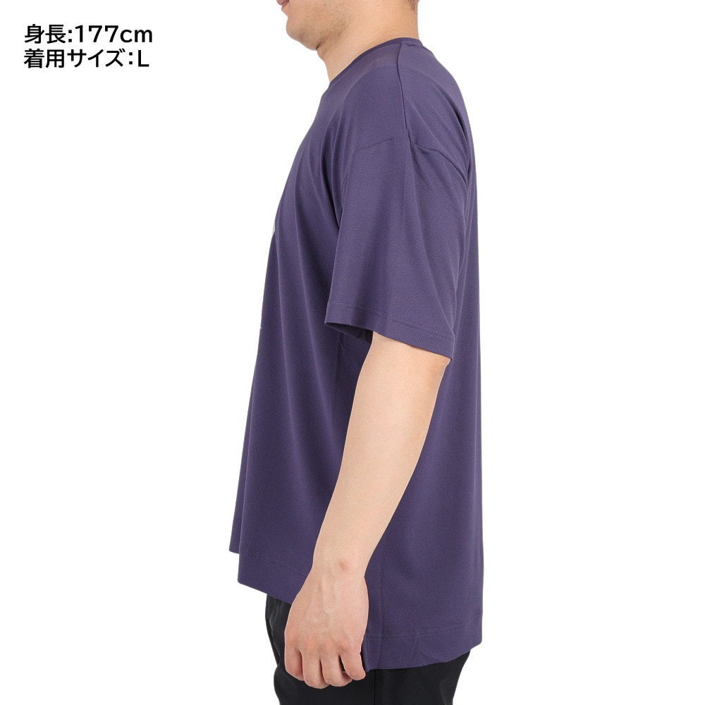 ニューバランス（new balance）（メンズ）バスケットボールウェア バスケットボールロゴショートスリーブTシャツ AMT35069DEY 冷感 速乾