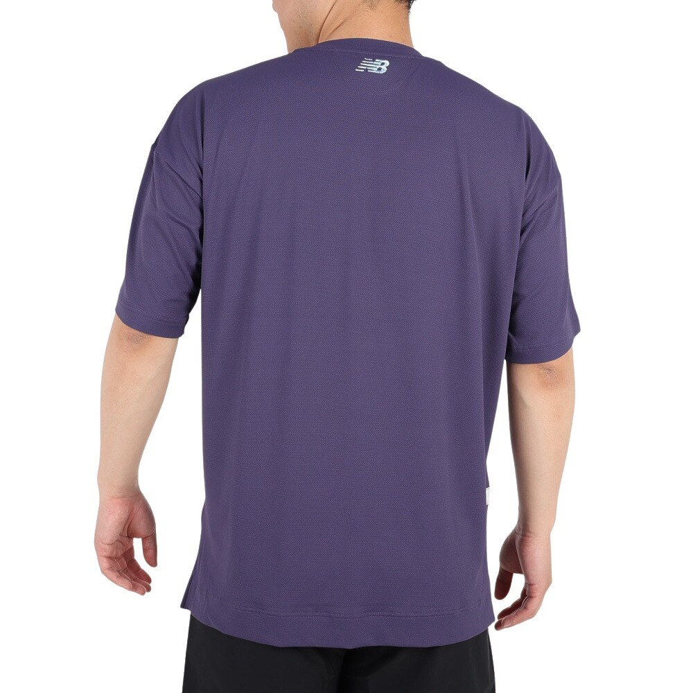 ニューバランス（new balance）（メンズ）バスケットボールウェア バスケットボールロゴショートスリーブTシャツ AMT35069DEY 冷感 速乾