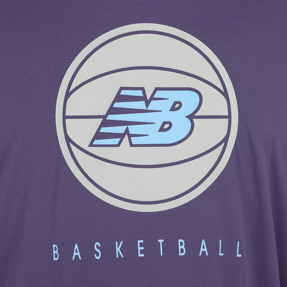 ニューバランス（new balance）（メンズ）バスケットボールウェア バスケットボールロゴショートスリーブTシャツ AMT35069DEY