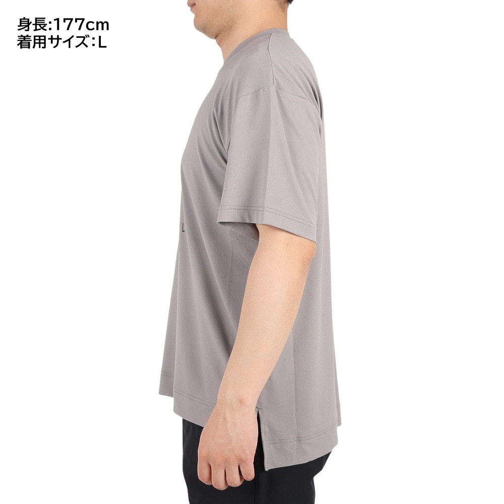 ニューバランス（new balance）（メンズ）バスケットボールウェア バスケットボールロゴショートスリーブTシャツ AMT35069MHD 冷感 速乾