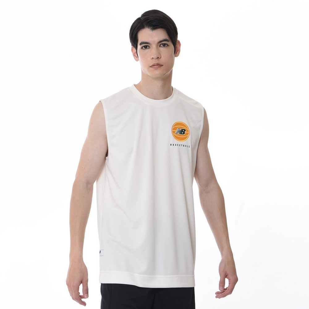 ニューバランス（new balance）（メンズ、レディース）バスケットボールウェア ノースリーブシャツ AMT35070SST