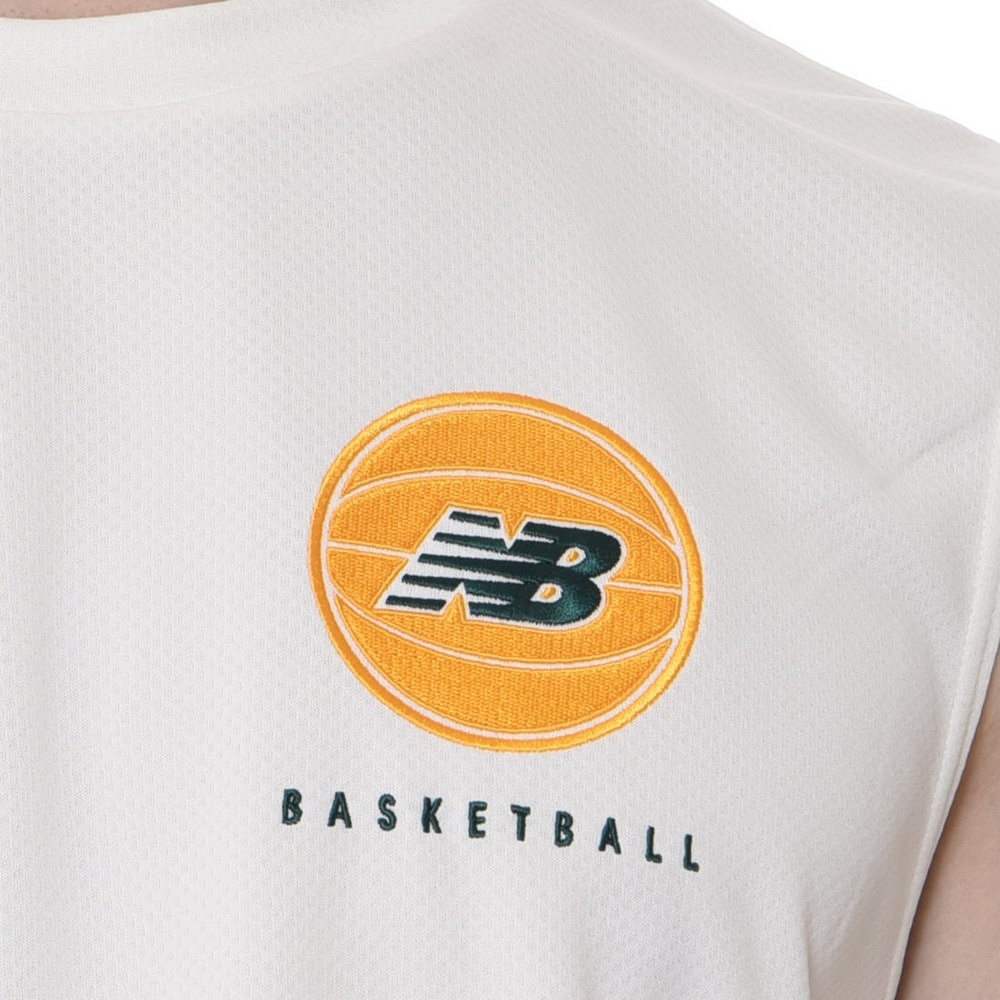 ニューバランス（new balance）（メンズ、レディース）バスケットボールウェア ノースリーブシャツ AMT35070SST
