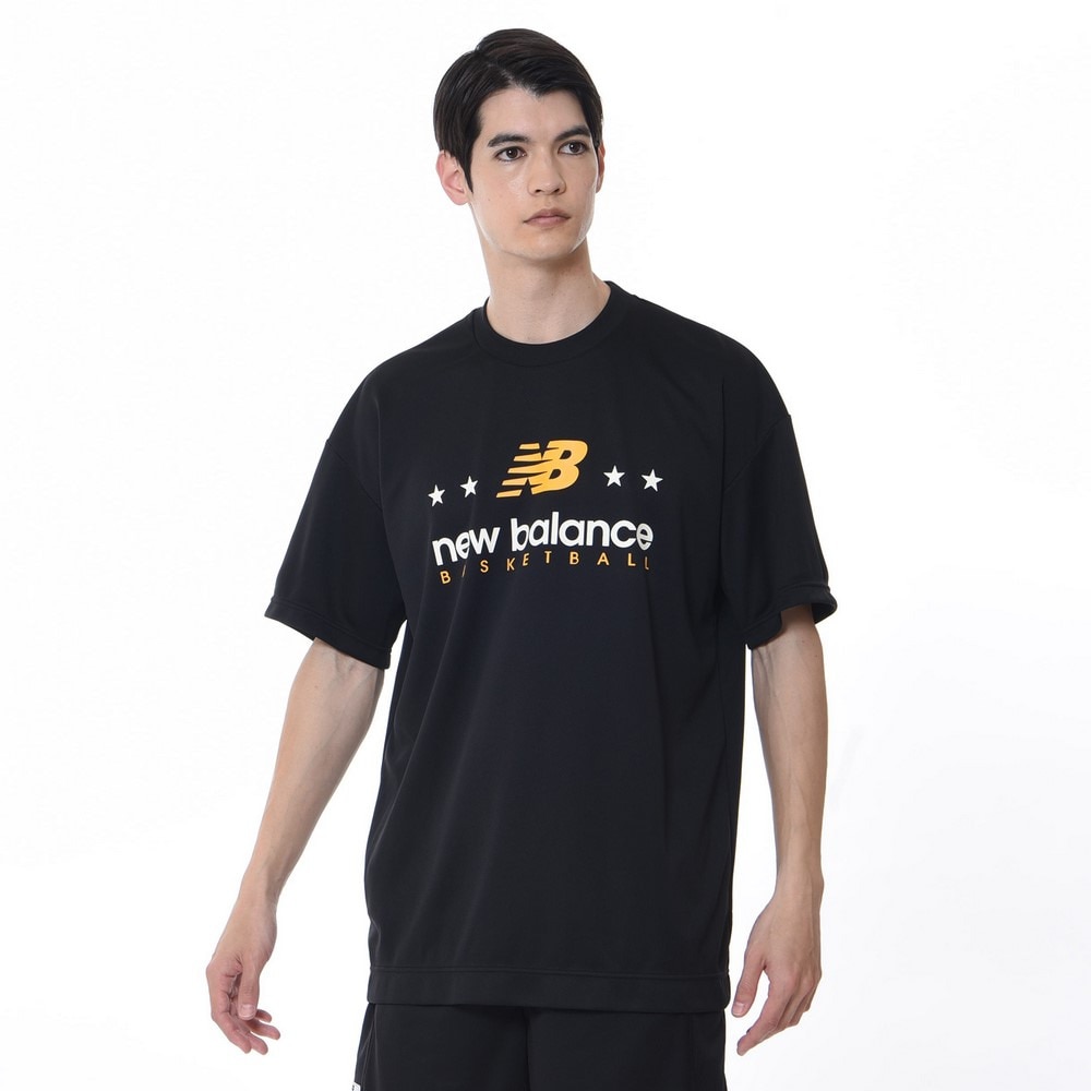 ニューバランス（new balance）（メンズ、レディース）バスケットボールウェア Graphic Tシャツ AMT35140BK