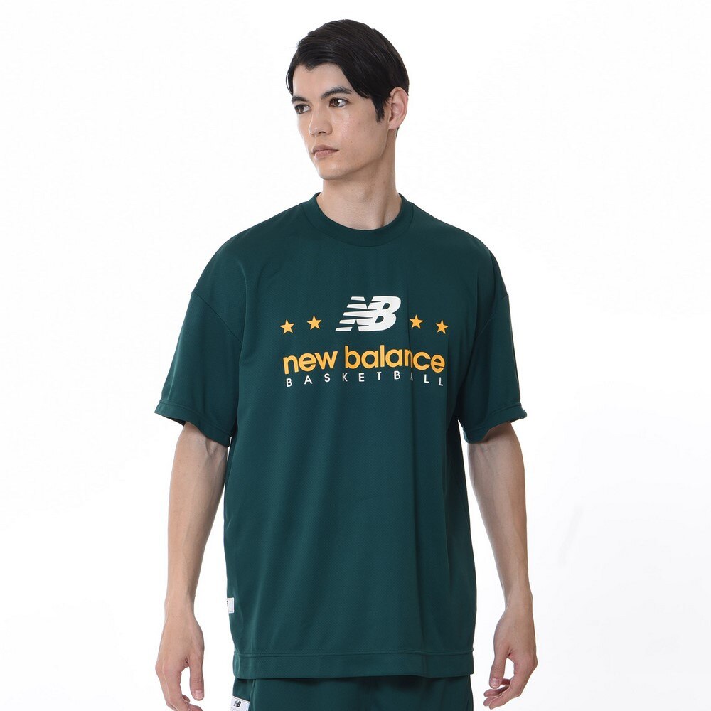 ニューバランス（new balance）（メンズ、レディース）バスケットボールウェア Graphic Tシャツ AMT35140NWG