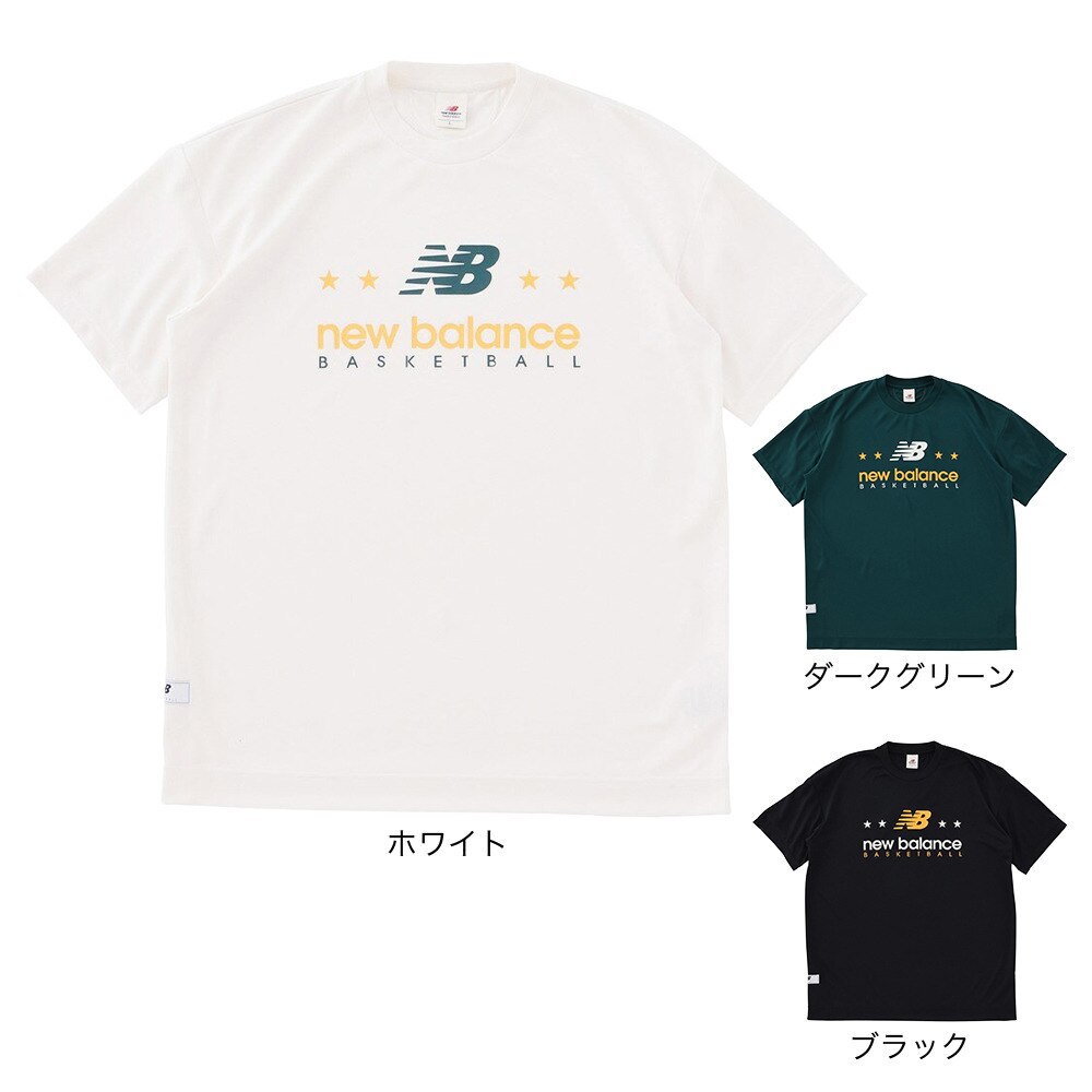 ニューバランス（new balance）（メンズ、レディース）バスケットボールウェア Graphic Tシャツ AMT35140NWG