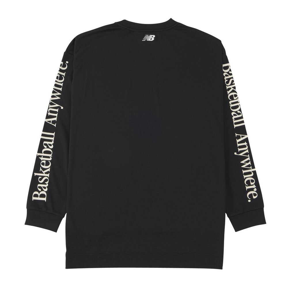 ニューバランス（new balance）（メンズ）バスケットボールウェア Arm Graphic ロングTシャツ AMT35181BK 速乾