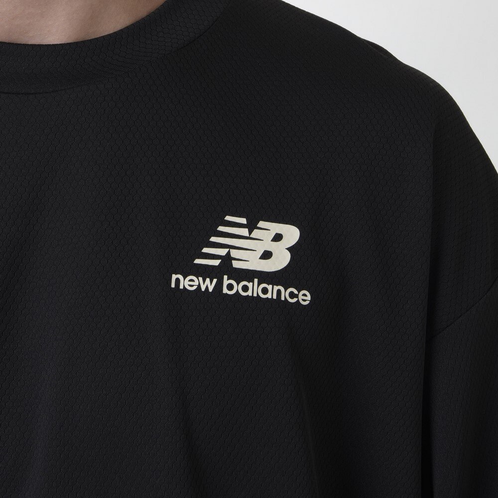 ニューバランス（new balance）（メンズ）バスケットボールウェア Arm Graphic ロングTシャツ AMT35181BK 速乾