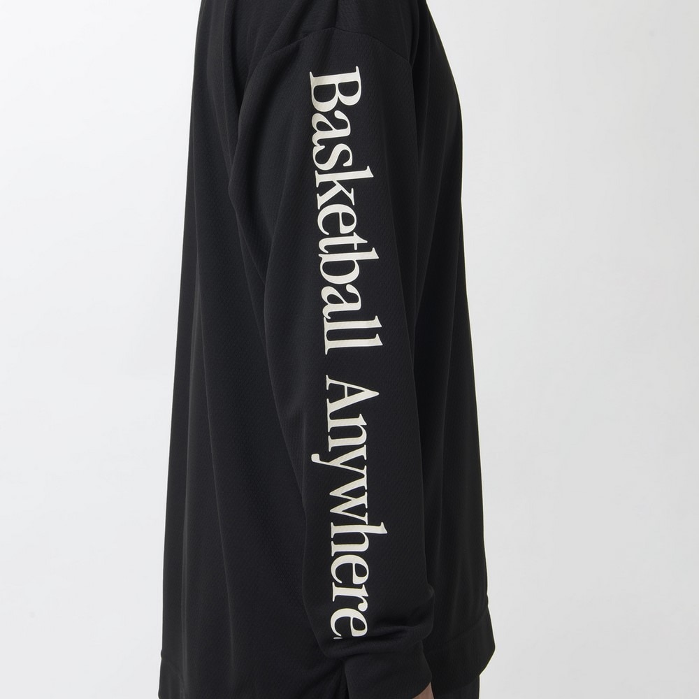 ニューバランス（new balance）（メンズ）バスケットボールウェア Arm Graphic ロングTシャツ AMT35181BK 速乾