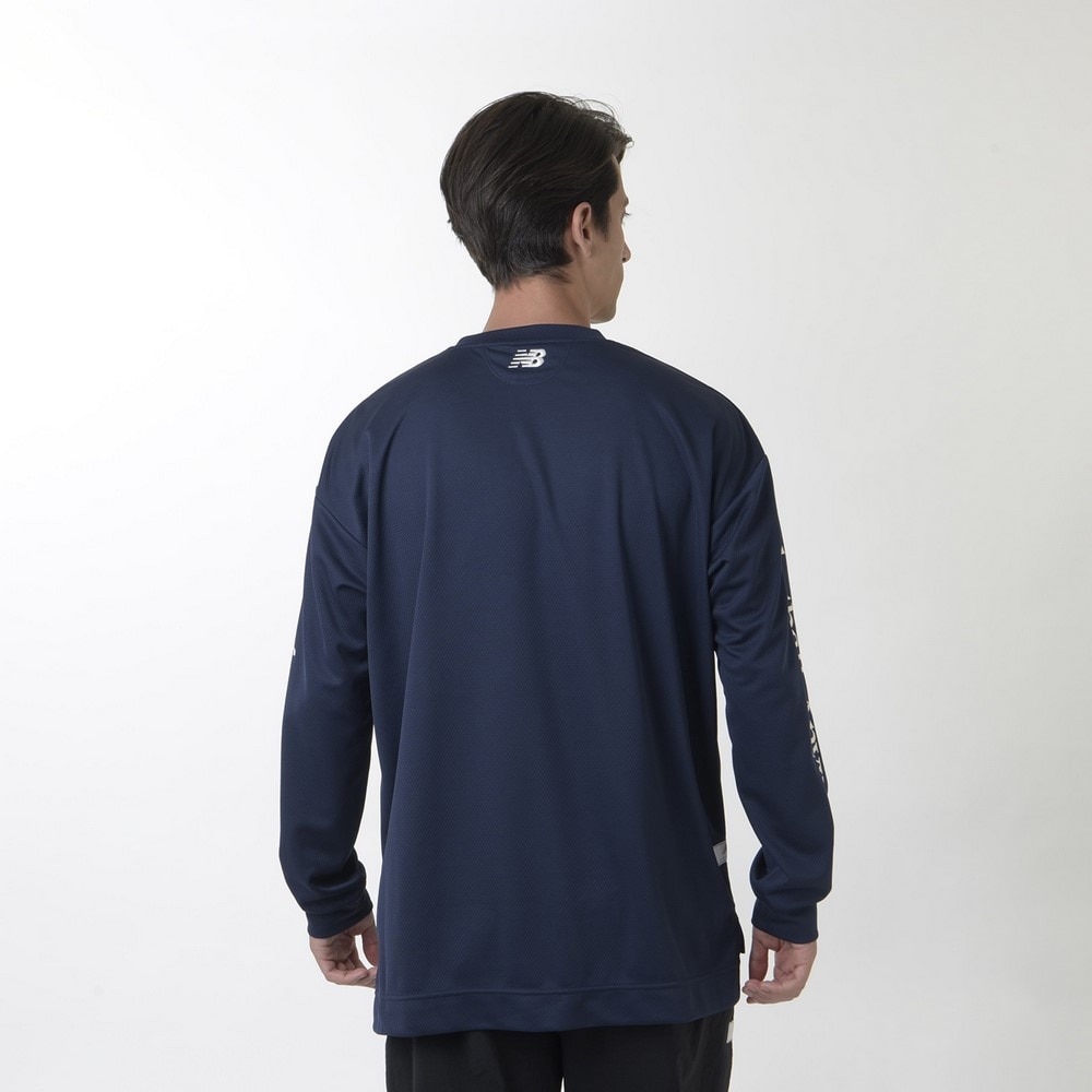 ニューバランス（new balance）（メンズ）バスケットボールウェア Arm Graphic ロングTシャツ AMT35181TNV 速乾