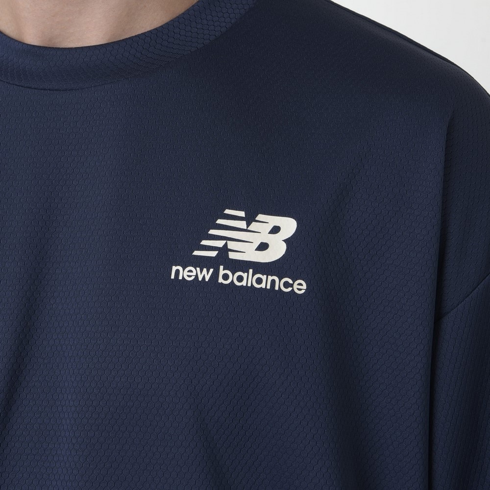 ニューバランス（new balance）（メンズ）バスケットボールウェア Arm Graphic ロングTシャツ AMT35181TNV 速乾