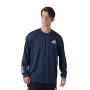 (メンズ)バスケットボールウェア Arm Graphic ロングTシャツ AMT35181TNV 速乾