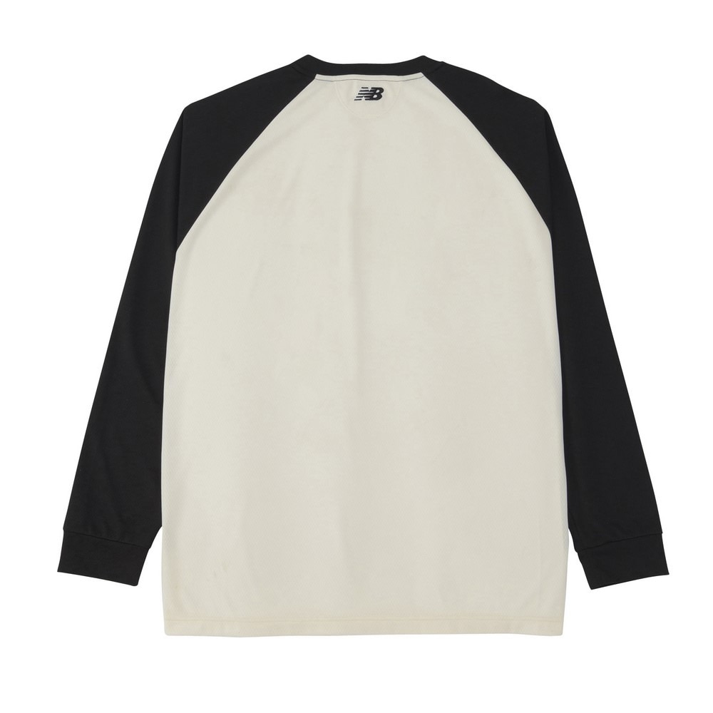 ニューバランス（new balance）（メンズ）バスケットボールウェア カラーブロックロングTシャツ AMT35183BK 速乾
