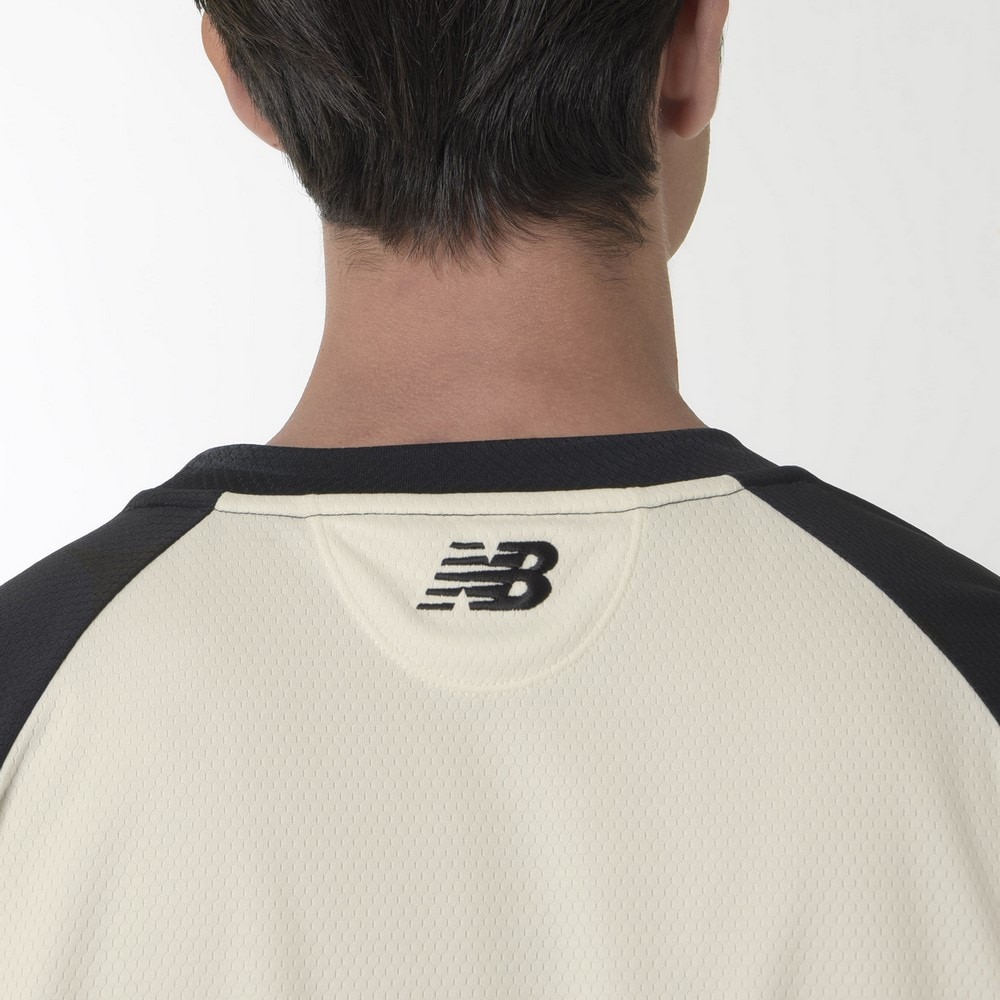 ニューバランス（new balance）（メンズ）バスケットボールウェア カラーブロックロングTシャツ AMT35183BK 速乾