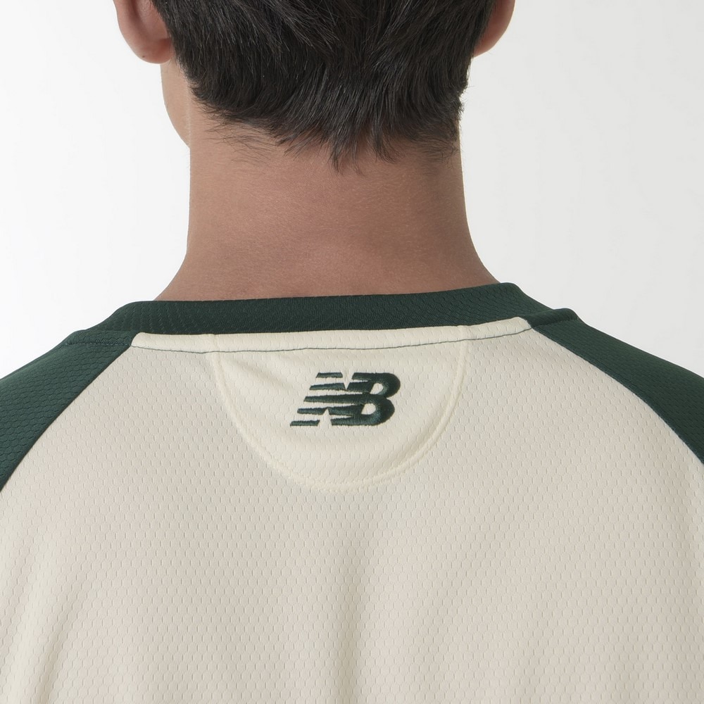 ニューバランス（new balance）（メンズ）バスケットボールウェア カラーブロックロングTシャツ AMT35183NWG 速乾