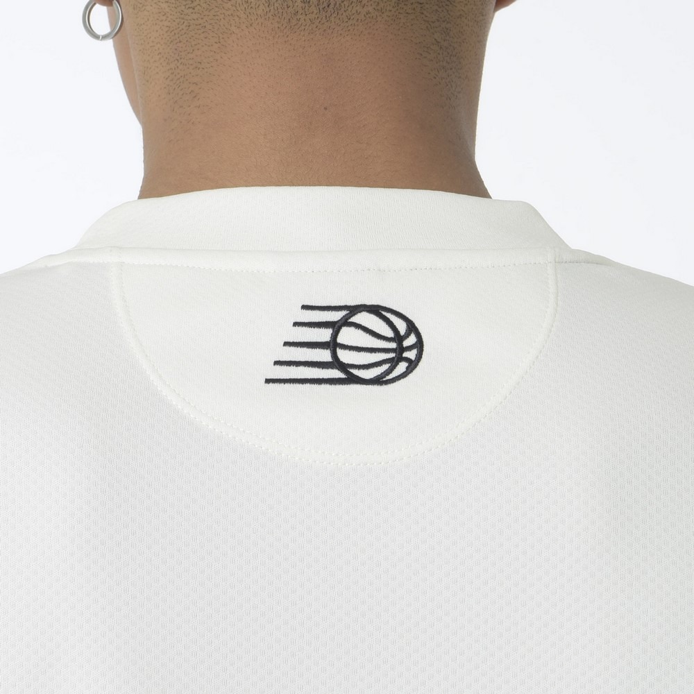 ニューバランス（new balance）（メンズ）バスケットボールウェア コートグラフィック ディンプルメッシュ 半袖Tシャツ AMT45070SST