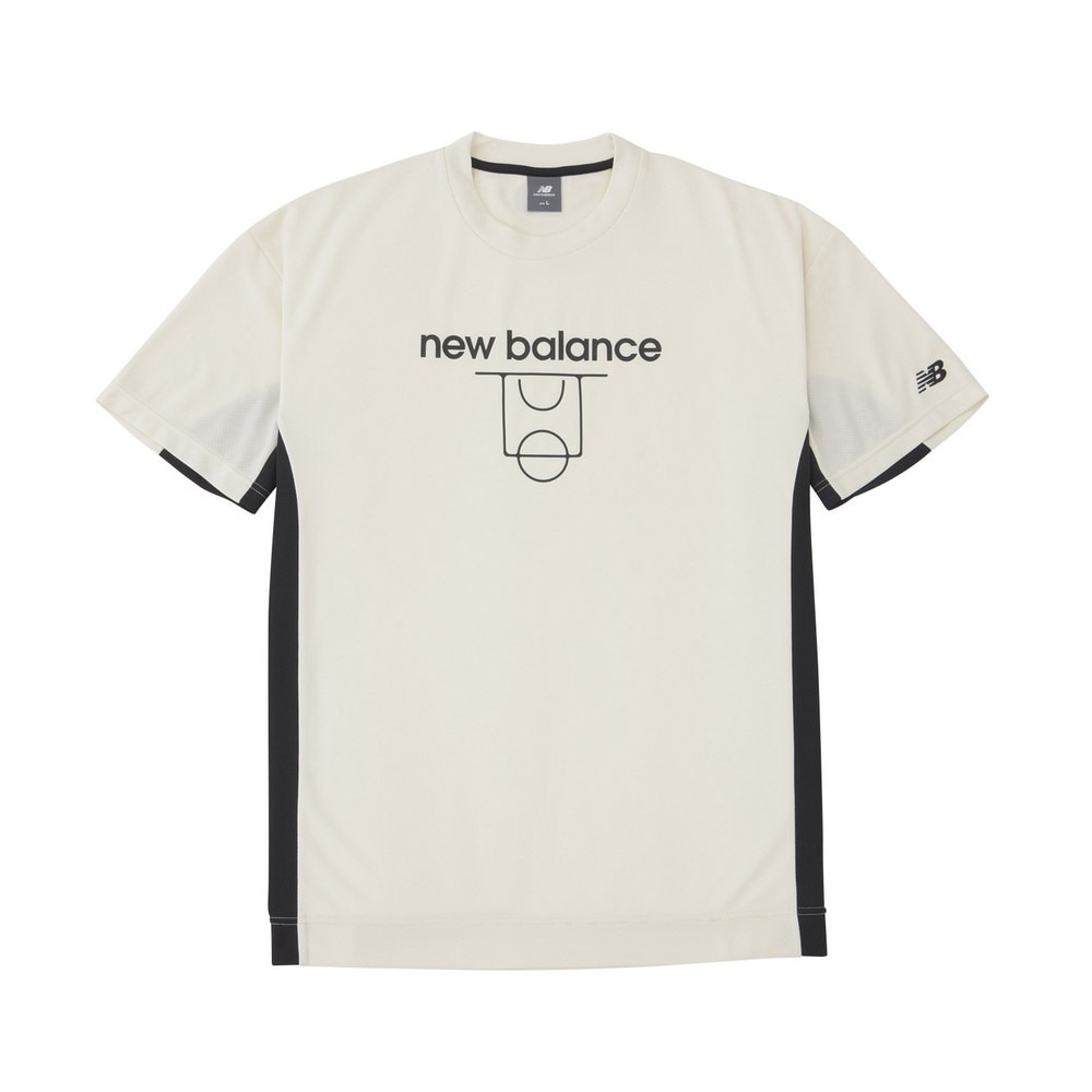 ニューバランス（new balance）（メンズ）バスケットボールウェア コートグラフィック ディンプルメッシュ 半袖Tシャツ AMT45070SST 速乾