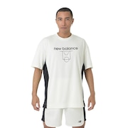 ニューバランス（new balance）（メンズ）バスケットボールウェア コートグラフィック ディンプルメッシュ 半袖Tシャツ AMT45070SST