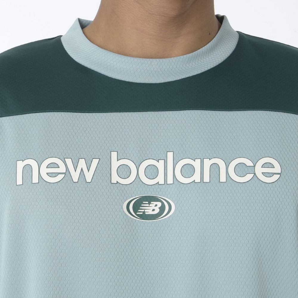 ニューバランス（new balance）（メンズ）バスケットボールウェア リニアロゴハニカムメッシュ 半袖Tシャツ AMT45072SAM 速乾