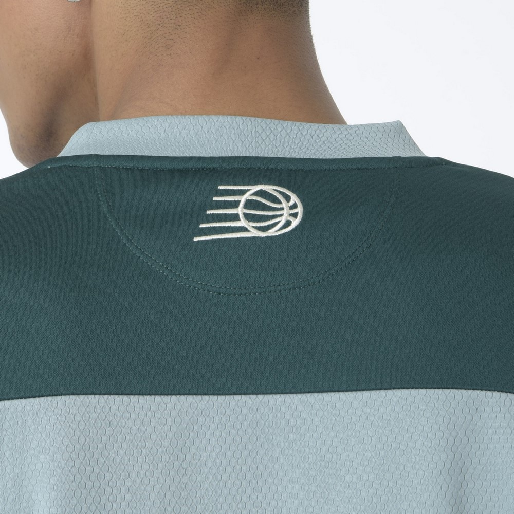 ニューバランス（new balance）（メンズ）バスケットボールウェア リニアロゴハニカムメッシュ 半袖Tシャツ AMT45072SAM 速乾