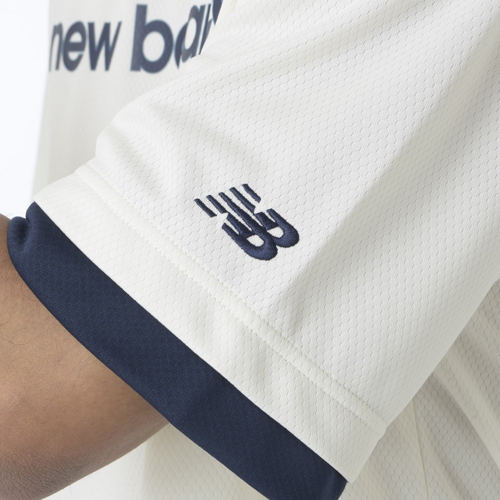 ニューバランス（new balance）（メンズ）バスケットボールウェア リニアロゴハニカムメッシュ 半袖Tシャツ AMT45072SST 速乾