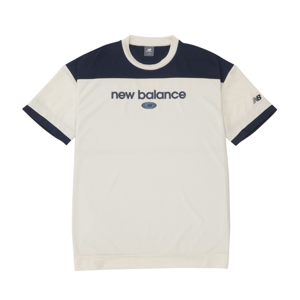 ニューバランス（new balance）（メンズ）バスケットボールウェア リニアロゴハニカムメッシュ 半袖Tシャツ AMT45072SST