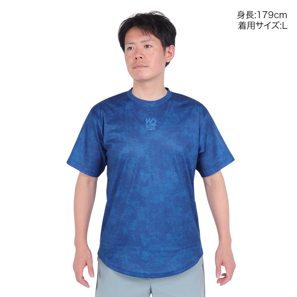エックスティーエス（XTS）（メンズ）バスケットボールウェア ドライプラス 高通気 半袖Tシャツ 751TS4ES0027BLU