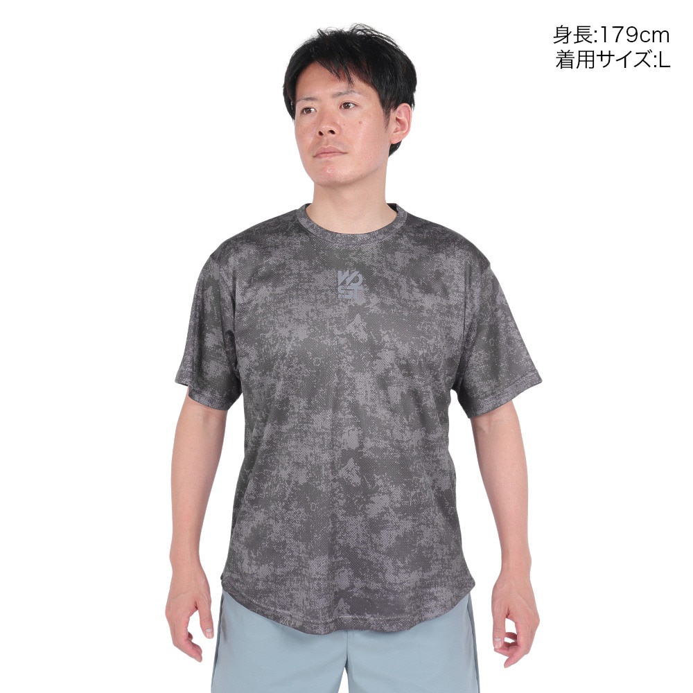 エックスティーエス（XTS）（メンズ）バスケットボールウェア ドライプラス 高通気 半袖Tシャツ 751TS4ES0027CGRY