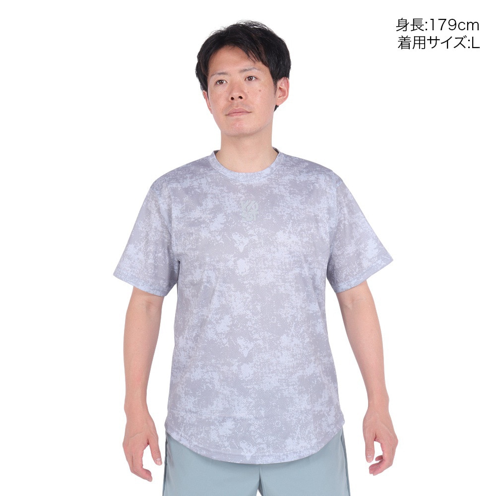エックスティーエス（XTS）（メンズ）バスケットボールウェア ドライプラス 高通気 半袖Tシャツ 751TS4ES0027LGRY